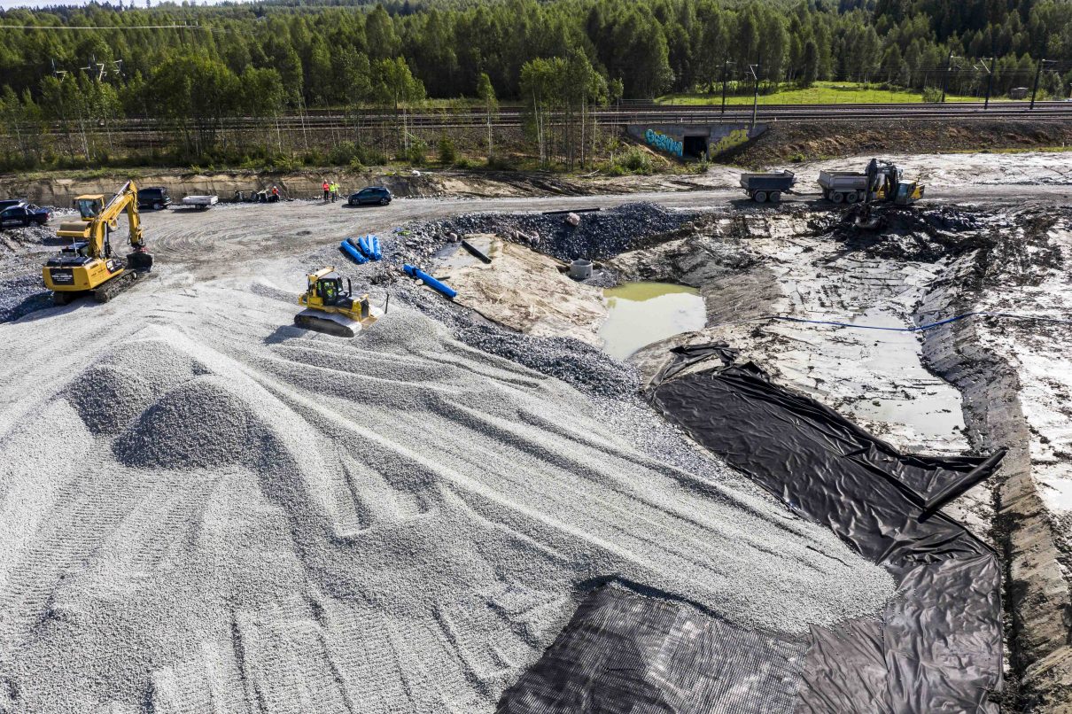 Walan Maskin er i gang med grunnarbeidet til det siste bygget på Lindeberg-feltet.