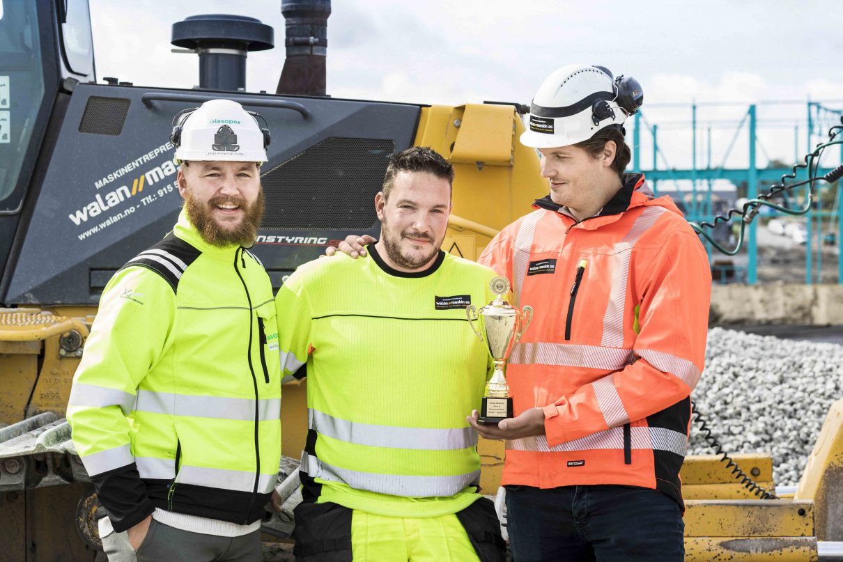Jens Rygh de Flon (Glasopor), Fredrik Eriksen (Walan Maskin) og Fredrik Korsvoll (Walan Maskin)