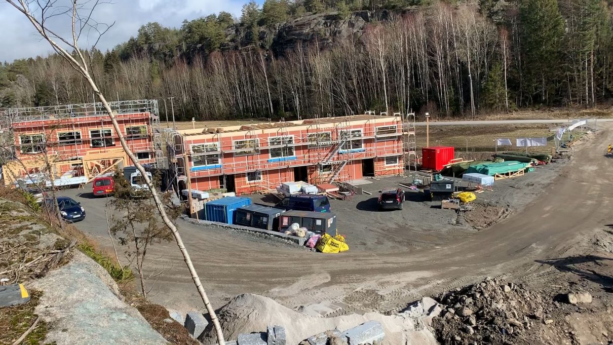 På Solkollen i Sandefjord har geoteknikerne vurdert Glasopor som det beste alternativet