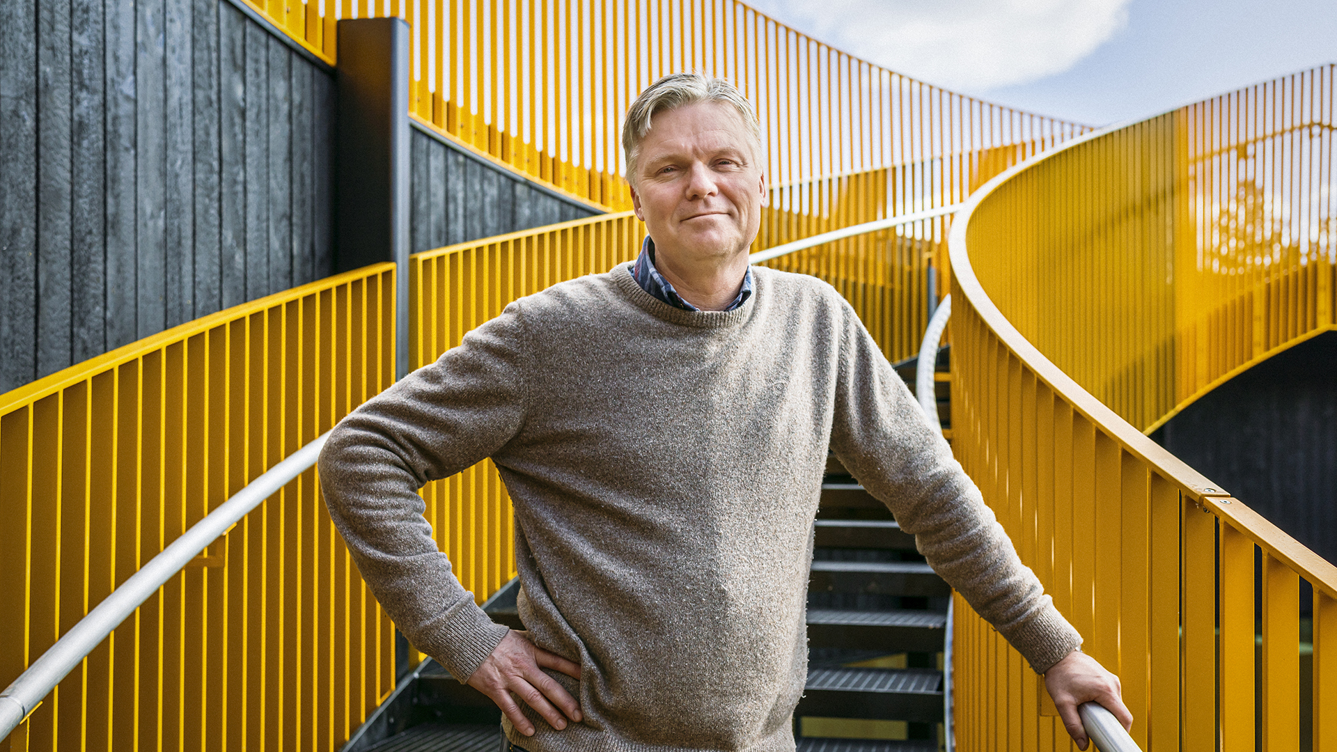 Prosjektleder Jonas Nykänen i Ø.M. Fjeld